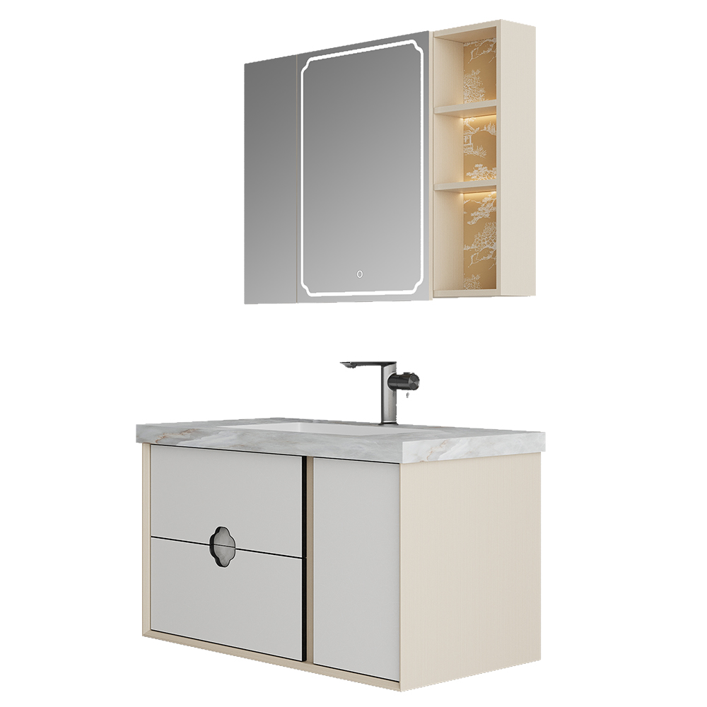 BC6303-100巖板款 生態實木浴室柜